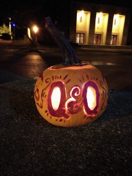 quizquill's tweet photo. Happy Halloween from Quiz &amp; Quill! Looking for something spooky to do today? Check out our fear-themed 2019 Fall Chapbook! Plus, here's a little throwback to one of our last events, the launch of our Fall chapbook! https://t.co/3PzSxpQ7DW https://t.co/JLivjuzjzO