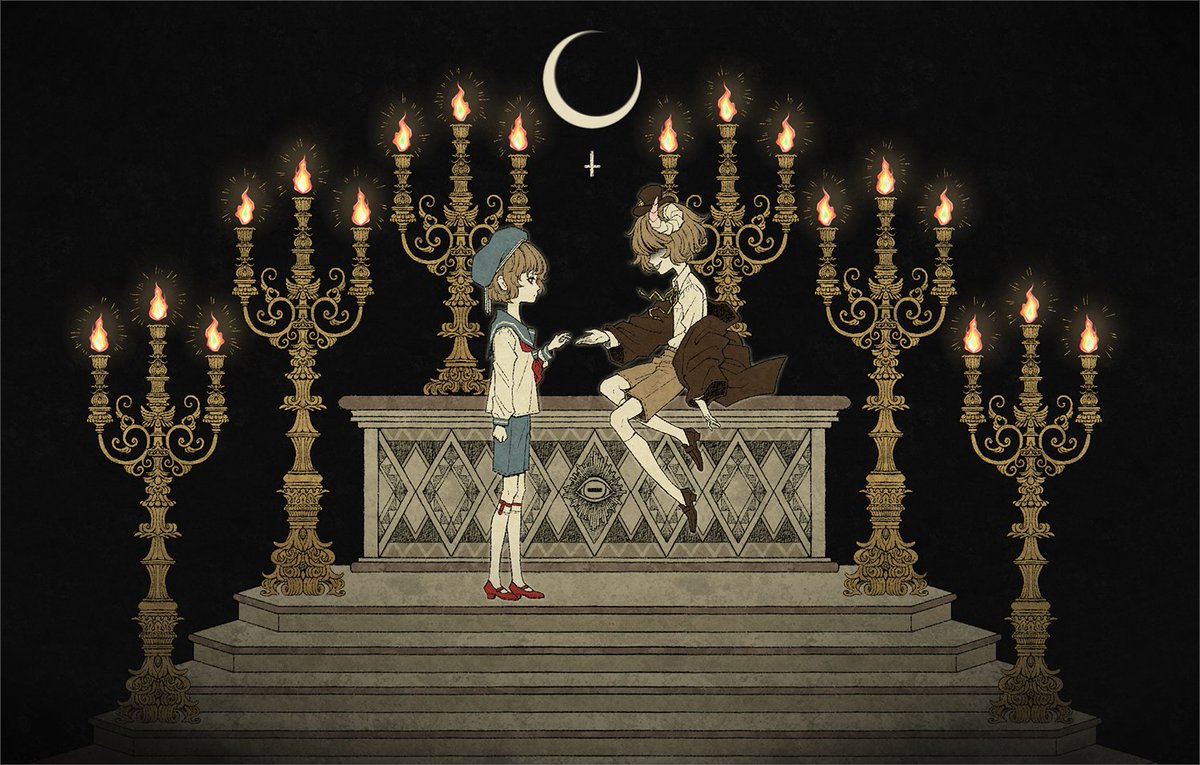 tourniiquet's tweet photo. Happy Halloween! Featuring Henri and a certain strange boy 🎃🎃🎃
https://t.co/pxG8SHlIgJ

Here are the illustrations i made for the collaboration with @AstralShiftPro! 
(cont.) https://t.co/DqFhC4BAUp