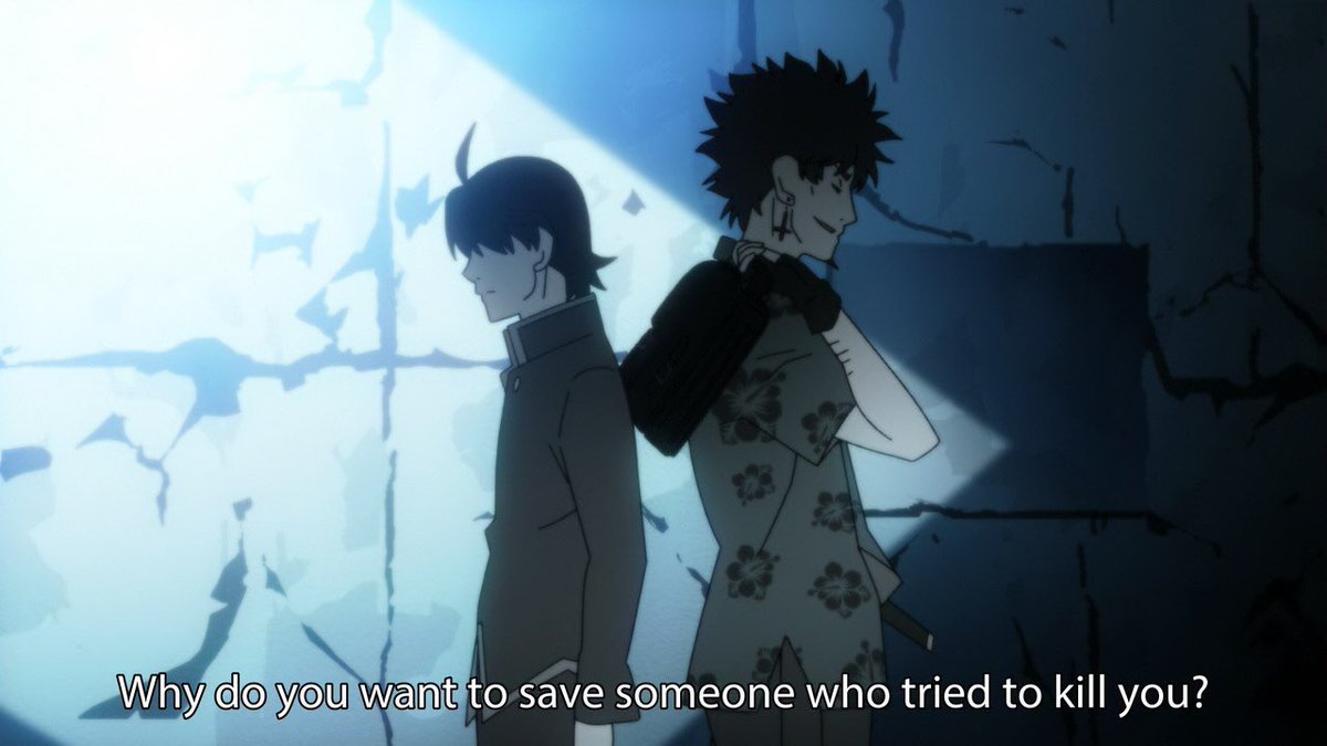 Kanbaru had wished death upon Araragi because of her jealousy of Senjougahara’s relationship with Araragi yet she desperately tried to escape the fact that she had done so. Araragi believed that since he was the cause of it, he should die.