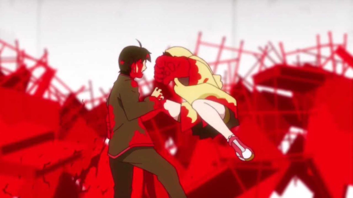 Kanbaru had wished death upon Araragi because of her jealousy of Senjougahara’s relationship with Araragi yet she desperately tried to escape the fact that she had done so. Araragi believed that since he was the cause of it, he should die.