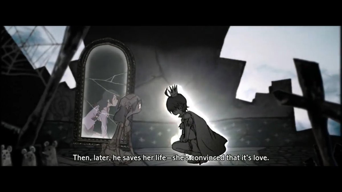 Instead of facing Araragi herself and confronting him to admit her feelings, she uses Black Hanekawa to let out the stress she’s recieved from shutting her feelings in and do the job for her.