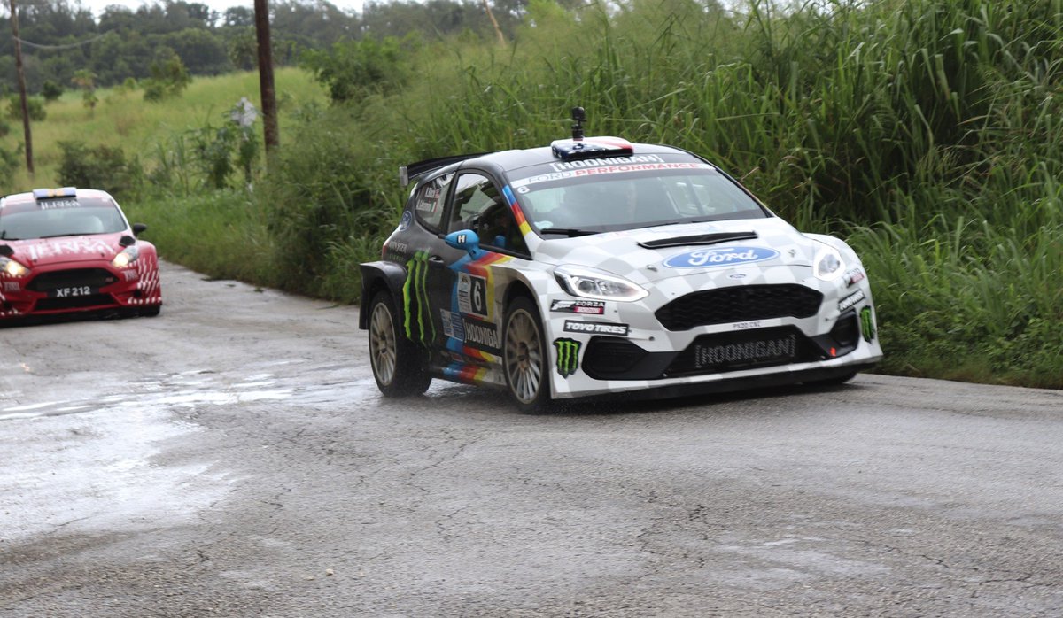 Hoonigan <a href="/kblock43/">Ken Block</a> just casually driving past our front garden 😂🤣😂👏 <a href="/Rally_Barbados/">SOL Rally Barbados</a> #Barbados