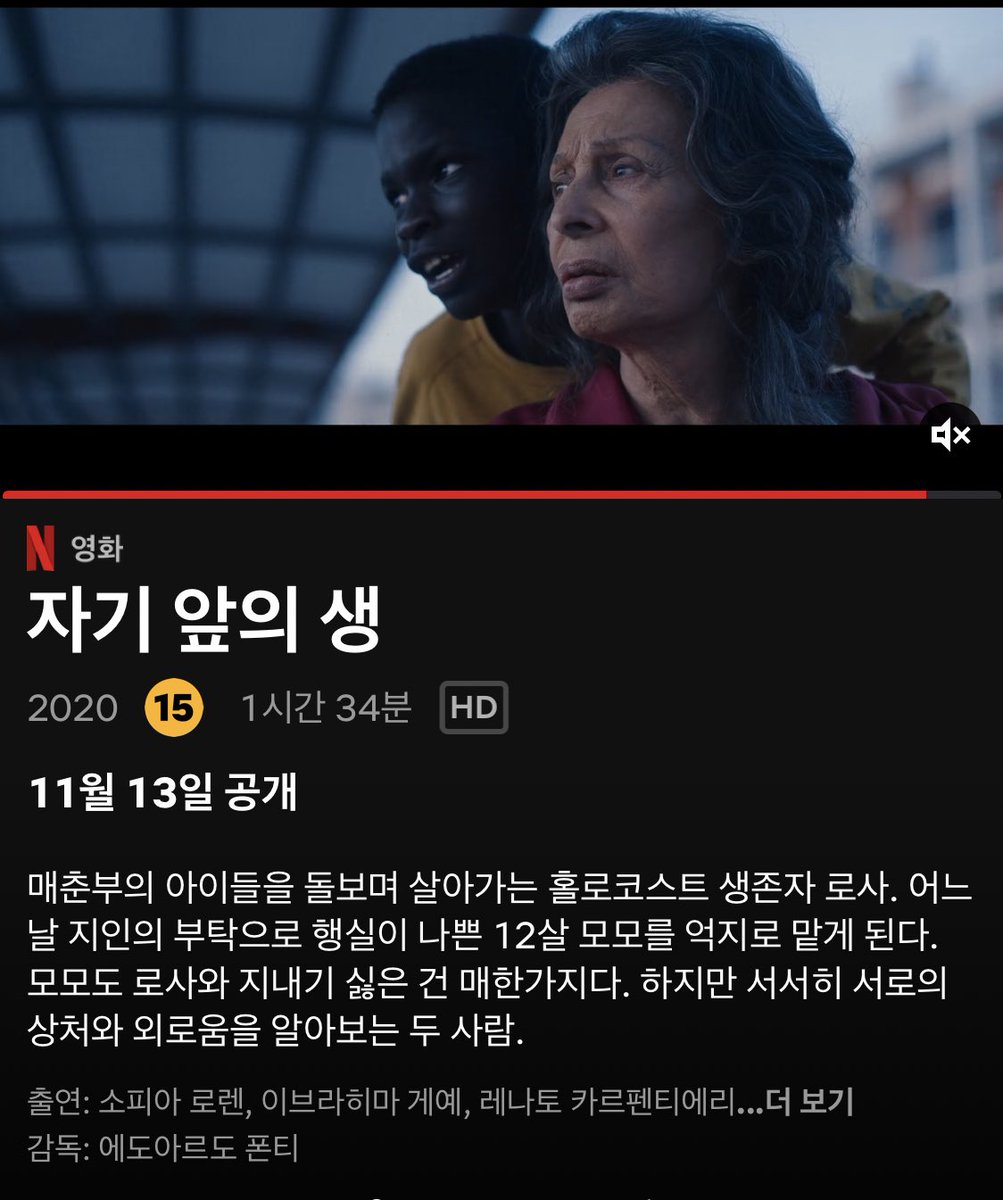 로맹 가리의 원작, <자기 앞의 생>이 넷플릭스에서 공개된다는 걸 보고 내 눈을 의심했다. 게다가 소피아 로렌이 분한 로사라니... 내가 생각하는...