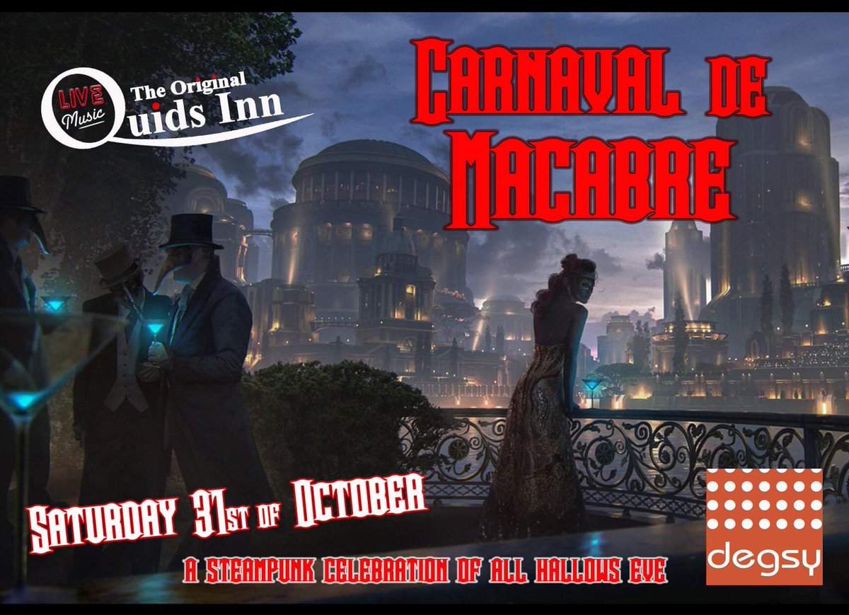 QuidsInn's tweet photo. Carnaval De Macabre comes to The Original Quids Inn tonight from 9pm.
A celebration of All Hallows’ Eve with Degsy.
The greatest party in town every year, come and join us.
#QudisHopTuNaa #BETTER4LESS https://t.co/2heySRC9hI