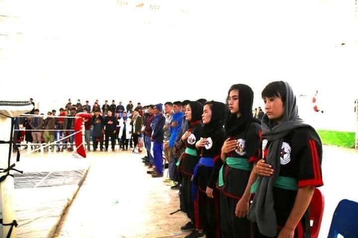 Reporterlyaf's tweet photo. The #Afghanistan National Dai Fu Federation organized their 14th championship with theme "Supporting (#Peace) in the Cultural & Ancient Province of #Bamiyan."
#DaiFu is a system of combat practices with the word ‘Dai’=‘Knowledge’ & ‘Fu’=‘Steel’ in Hazaragi.
#Afghanistan https://t.co/x267iJqFCb