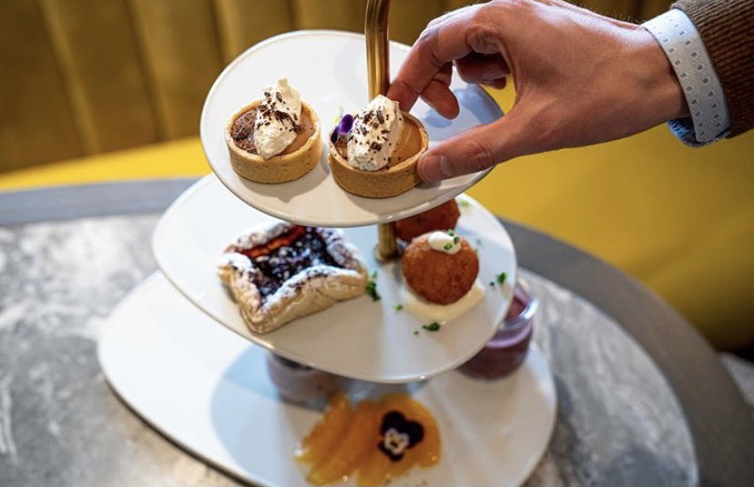 Join us for weekend brunch <a href="/oxbow_yyc/">Oxbow Restaurant</a> &amp; try out our “elevated” 4-course Tabletop Brunch (photo showcases 3 of the courses).  hotelartskensington.com/brunchmenu.html.  #yycbrunch #yyceats #yycfood Oxbow is located at <a href="/HotelArtsKens/">Hotel Arts Kensington</a>.