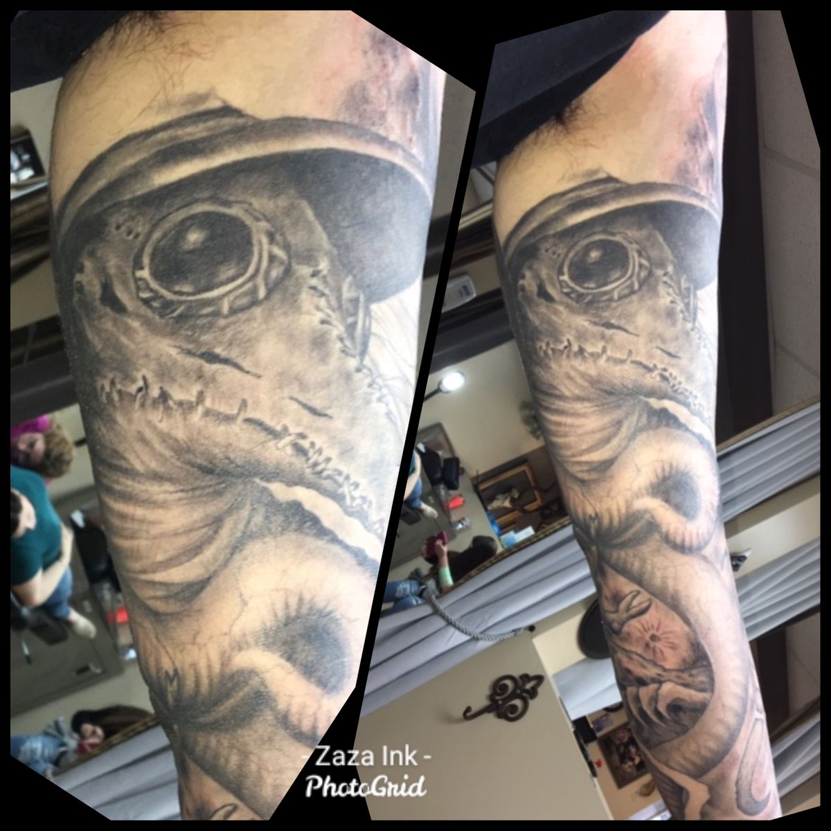 ZazaInk's tweet photo. 🎃Happy Halloween🎃

#allsaintsday #samhain #allhallowseve #trickortreat
#nottoday #2020sucks
#nightmarebeforechristmas #JackSkellington #sallystitches #zero #jackandsallytattoo #holidaytattoos #zazaink 
#skulltattoo #plague https://t.co/XtK6fY2F0e