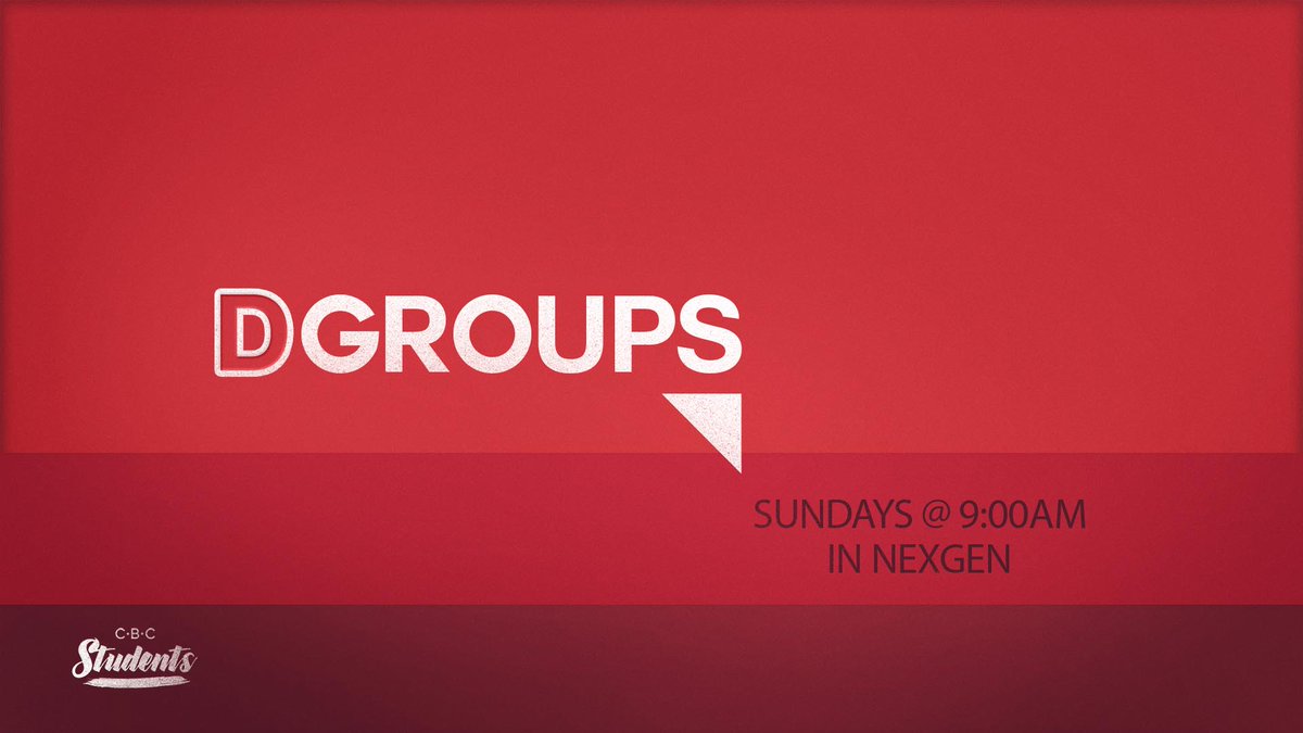cbcstudentsshre's tweet photo. Join us tomorrow morning at 9am for our Sunday DGroups! We will kickoff in our NexGen room with some hang time and breakfast! Bring a friend and come join us! #cbcstudents #dgroups https://t.co/C9IY6exhnI