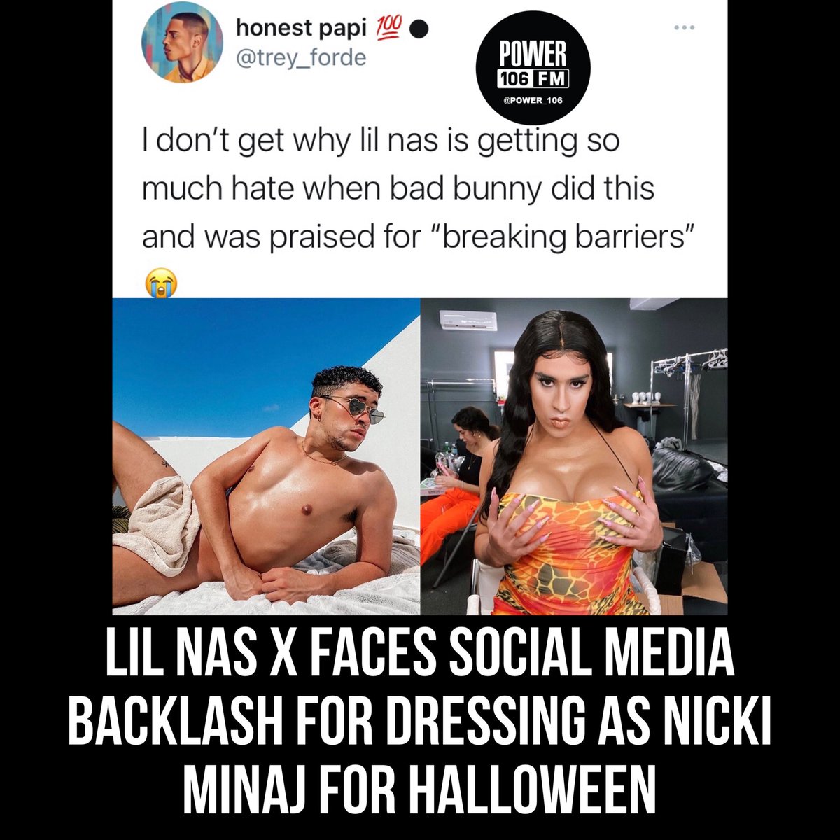 Power 106 On Twitter Lil Nas X Dressed As Nicki Minaj This Year For Halloween And Social Media Had A Few Questions And Comments About His Costume And Even Compared It To Power 106 On Twitter Lil Nas X Dressed As Nicki Minaj This Year For Halloween And Social Media Had A Few Questions And Comments About His Costume And Even Compared It To