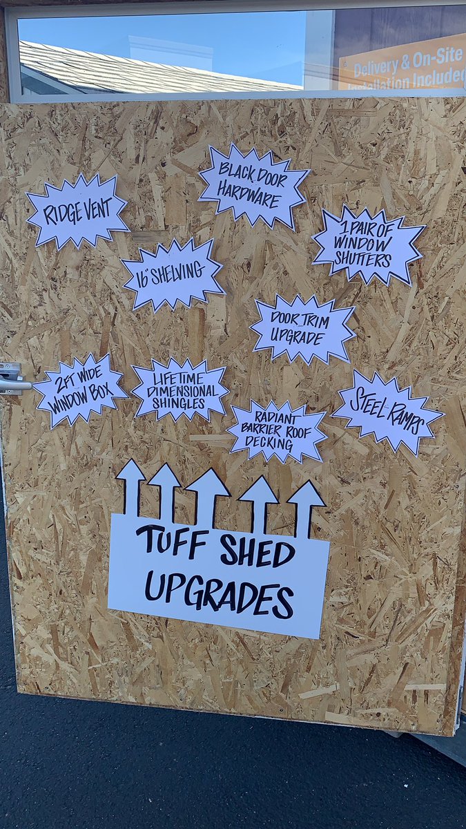 Havasu shouting out Tuff Sheds current promo of up to $500 off plus an additional 5% off! @KennyRedigerTHD <a href="/beccalsaunders5/">Rebecca Saunders</a> <a href="/NagyAndrew/">Andrew Nagy</a> <a href="/deanosettle/">Dean Settle</a> #pmdwinwithservices <a href="/BruceTrainsSels/">Bruce Trains and Sells</a> #THD403