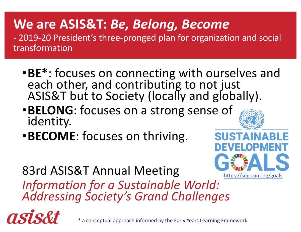 lis_prof's tweet photo. Thank you for the honor of serving as 2019-20 @asist_org President, and thank you for all the work by our leadership, members. and staff (Lydia Middleton, Terrence Curtis, Aminta Dawson, Cathy Nash and Naonnda Scoggins), and #asist20 participants for a stimuling conference. https://t.co/uF2l7C7YWq