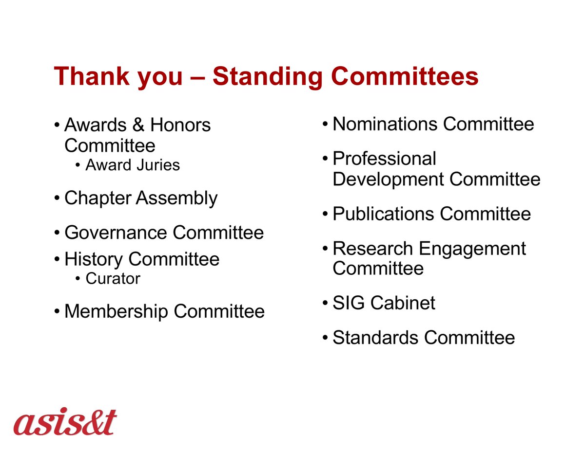 lis_prof's tweet photo. Thank you for the honor of serving as 2019-20 @asist_org President, and thank you for all the work by our leadership, members. and staff (Lydia Middleton, Terrence Curtis, Aminta Dawson, Cathy Nash and Naonnda Scoggins), and #asist20 participants for a stimuling conference. https://t.co/uF2l7C7YWq