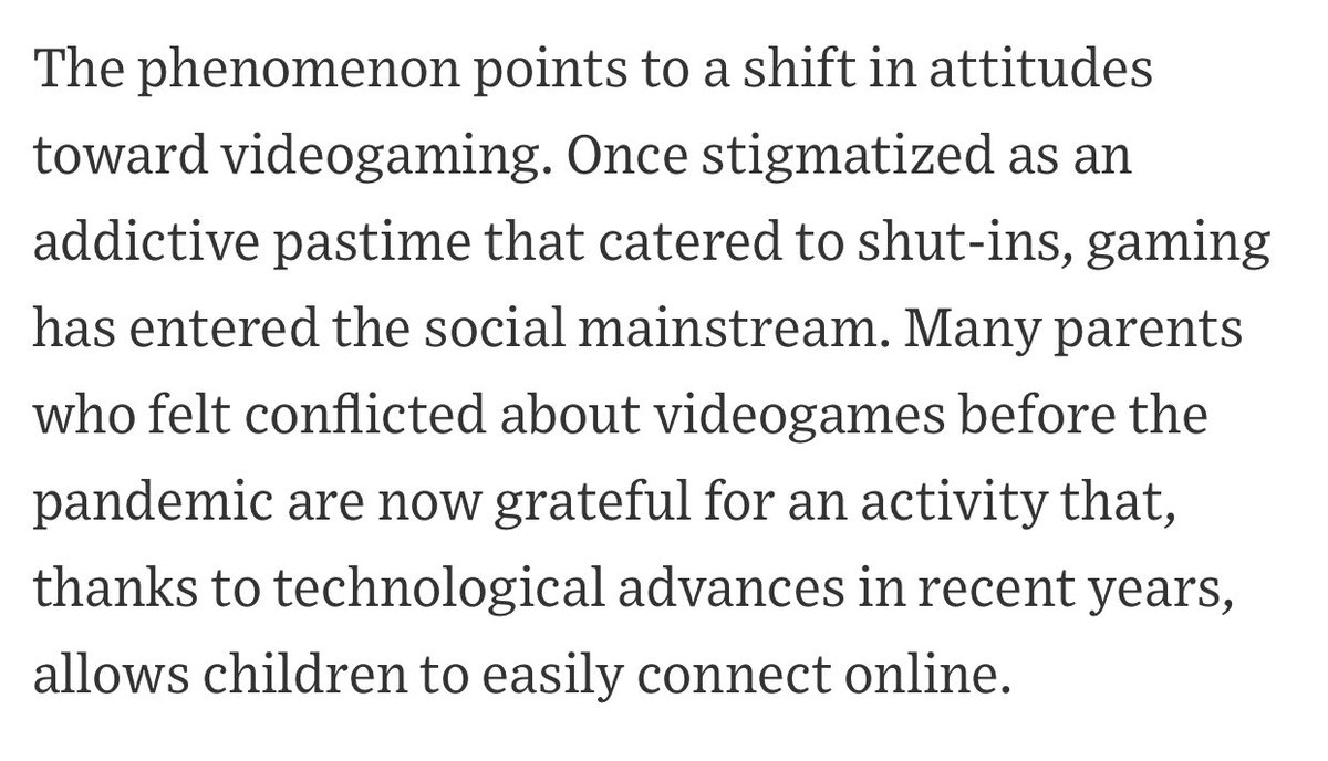 The big inflection in video game end markets is first generation of people who grew up as gamers are now parents. So the whole family games and it is no longer seen as a “vice” for young kids.