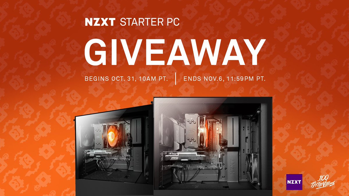 Happy Halloween! 🎃

We’ve partnered with <a href="/NZXT/">NZXT</a> to give a very special treat for our community today. One lucky fan will win a brand new Starter PC!

Enter for your chance to win here: bit.ly/100TNZXTOCT