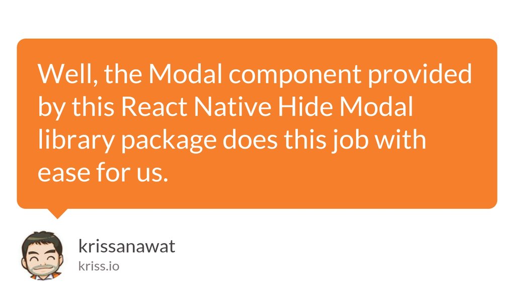 0xairdropfarmer's tweet image. This React Native awesome alert package actually offers a Modal component that appears as an alert dialog.
Read the full article: Top 8 React native Modal Component 2020
▸ lttr.ai/YgV3
#Reactnative #RactNativeModalbox #ReactNativeFramework #ReactNativeProject