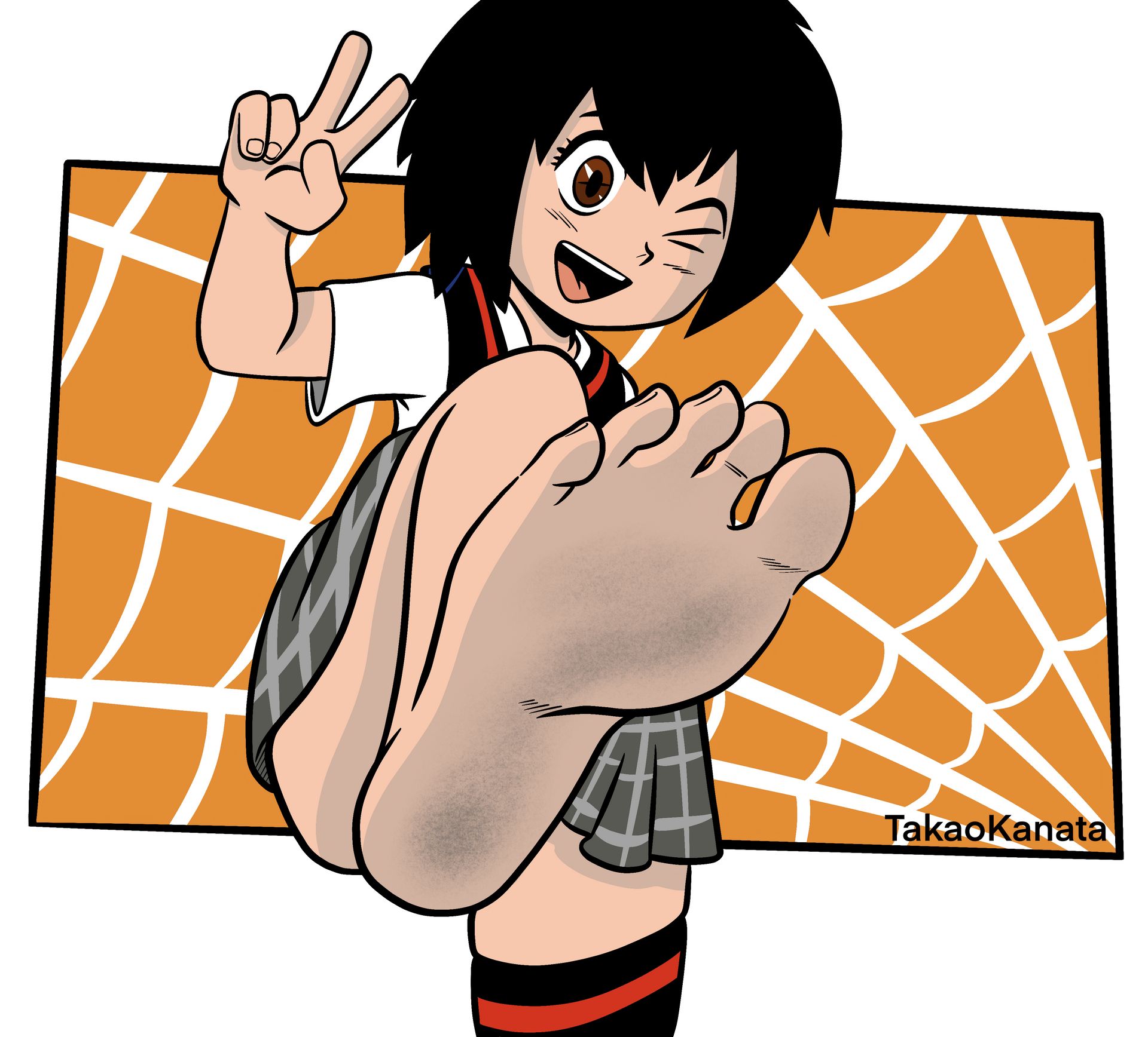 TakaoKanata on X: Remake of a very old draw of mine. Peni Parker was a  very good character in Spiderverse #peniparker #spiderman #fanart #sole  #feet #barefoot #fetish #illustration t.coRZPggFaWlo  X