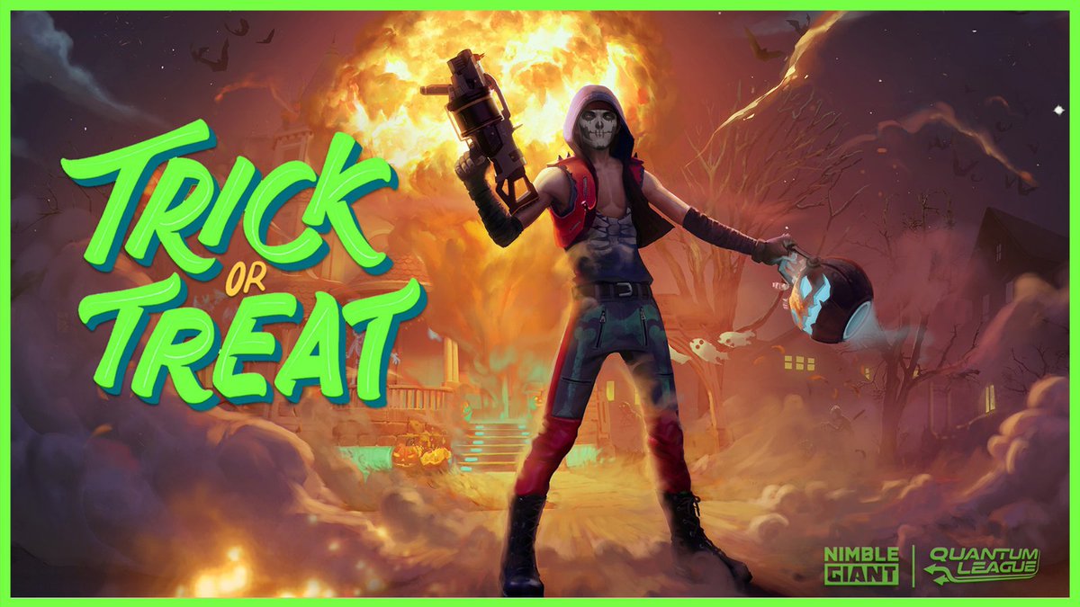 NimbleGiantEnt's tweet photo. Keep calm, trick or game and carry on. 🎮

From Nimble Giant we wish you a spook-tacular Halloween! 

#halloween #horror #spooky #october #art #fall #gaming #videogames #trickorgame #spookyseason https://t.co/ecbdfyZW91