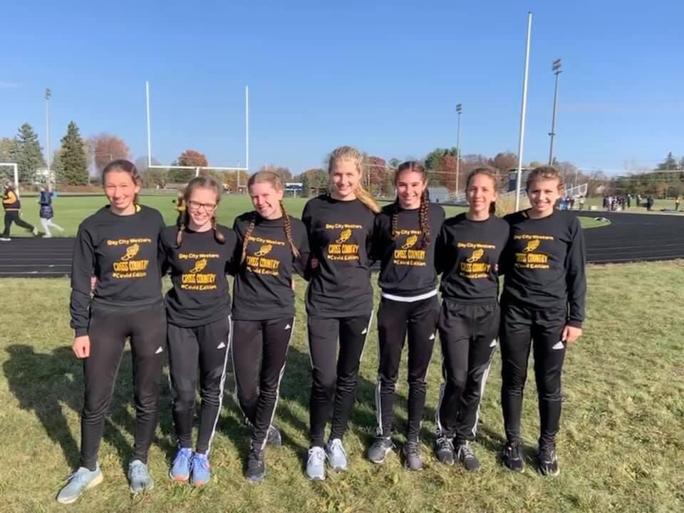 Shirts that Kenzie Richards made for the team today.   <a href="/_karissap_/">Karissa Picard</a> was with us all race.  <a href="/baycitywestern/">Western High School</a>