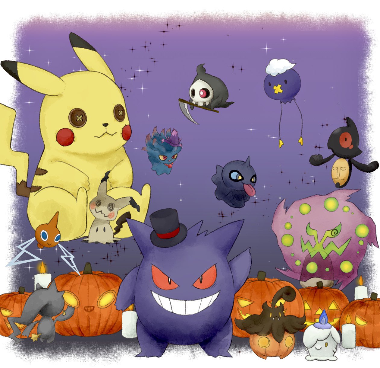 Lua 遅ればせながらハロウィン ゴーストタイプ最強かわいい もっといろいろ描きたかった ぽけはろ ポケモンイラスト T Co Kckqcxrnbc Twitter