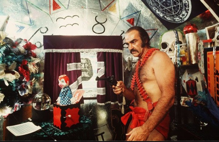 Zardoz wasn't a box-office success but became a cult classic when released on VHS. It's certainly of it's time and its view of violence, sex, society and death can be both clumsy and preachy. It's a fin de siècle film for 1960s idealism.