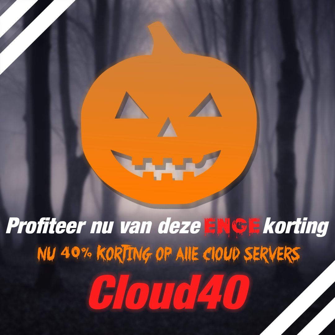 CakeHostingNL's tweet photo. 🎃Happy halloween!🎃 Krijg 40% KORTING op je Cloud server met de code CLOUD40!😱 Korting om bang van te worden! Bekijk snel onze cloud pagina en bestel snel want OP=OP! Zie: https://t.co/Zi86Sr4jao https://t.co/Ihd3BT1bwJ