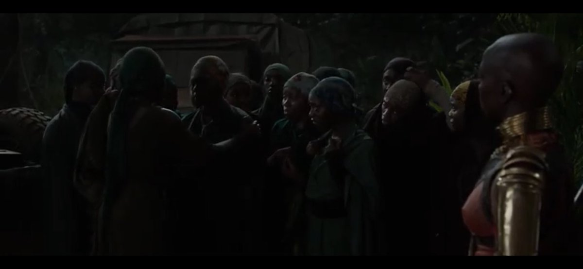 Pt.3: The film doesn’t mention that this terrorist gang is Muslim, but it implicitly, showed it by the wardrobe the characters are wearing, & that they forced the women to wear Hijab, where at the end of the scene the women take it off, after they are rescued!  @cfuchstv  #373f20