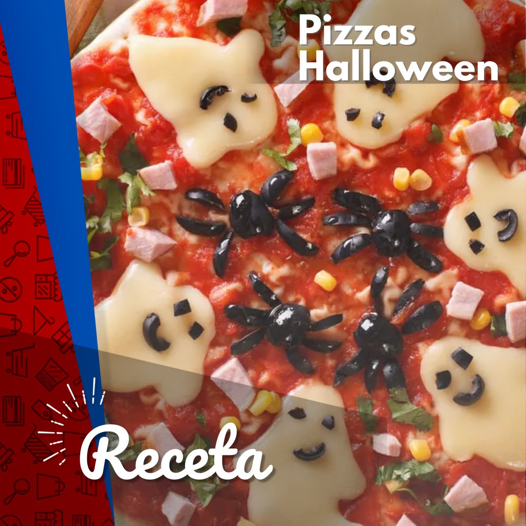 AutomSantaRosa's tweet photo. Prepara unas pizzas con los más pequeños de la casa y decóralas con mucha imaginación. 👻 
🤭 Así que si te gustan los fantasmas, las momias, las arañas, los monstruos, los ojos y todo lo que tiene que ver con la noche más terrorífica del año mira esto.
 ¡¡Feliz Halloween!!🎃🕷️☠️ https://t.co/NMCuw8Ow8s