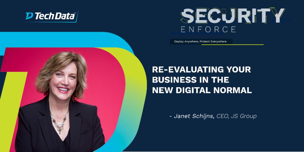 TDSYNNEX_NA's tweet image. Janet Schijns, CEO of JS Group, will share at #TechDataEnforce Nov/04 the results of her firm’s study regarding the changes in the security channel business due to the evolving market conditions in 2020. ms.spr.ly/6016TNJpy