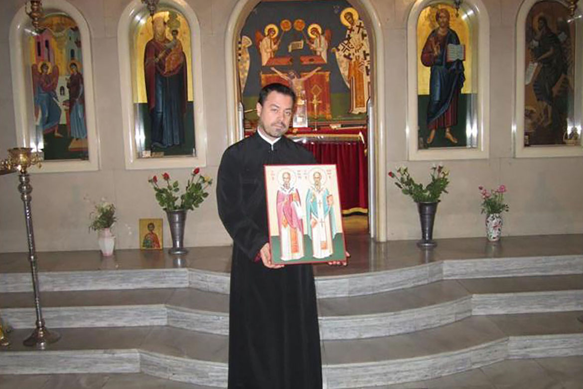 PappasPost's tweet photo. The Greek Orthodox priest in Lyon who was gunned down outside his church has been identified, as a global outpouring of prayers for his well-being is underway. https://t.co/Tfcvf3ZYwS https://t.co/20MbBEM925