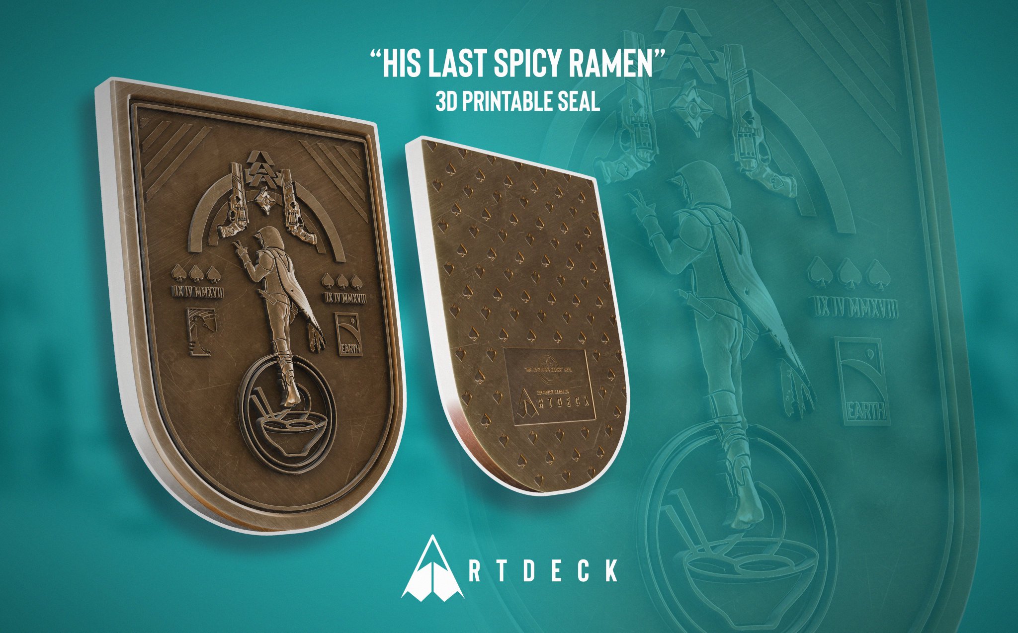 Artdeck on "The "His Last Spicy Ramen" seal done! I know many in the Destiny Community are saddened by the removal of the ramen coupon, for many it