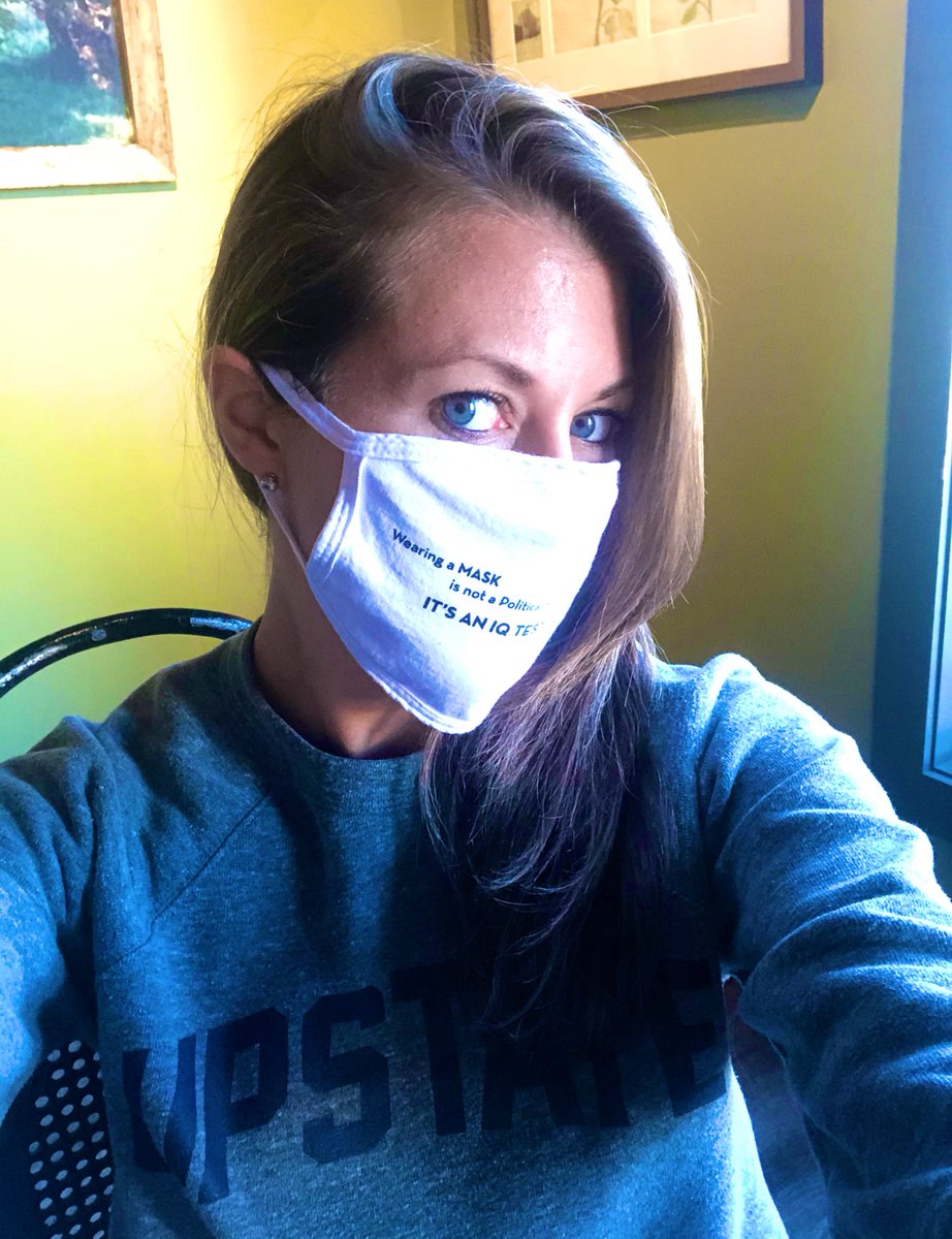 melissadderosa's tweet photo. Truer words have never been written on a mask

Wearing a mask is not a political statement, it’s an IQ test 

Thanks @Mkennedycuomo — this is my favorite mask yet!

#MaskUp https://t.co/9ow0aGXOAy
