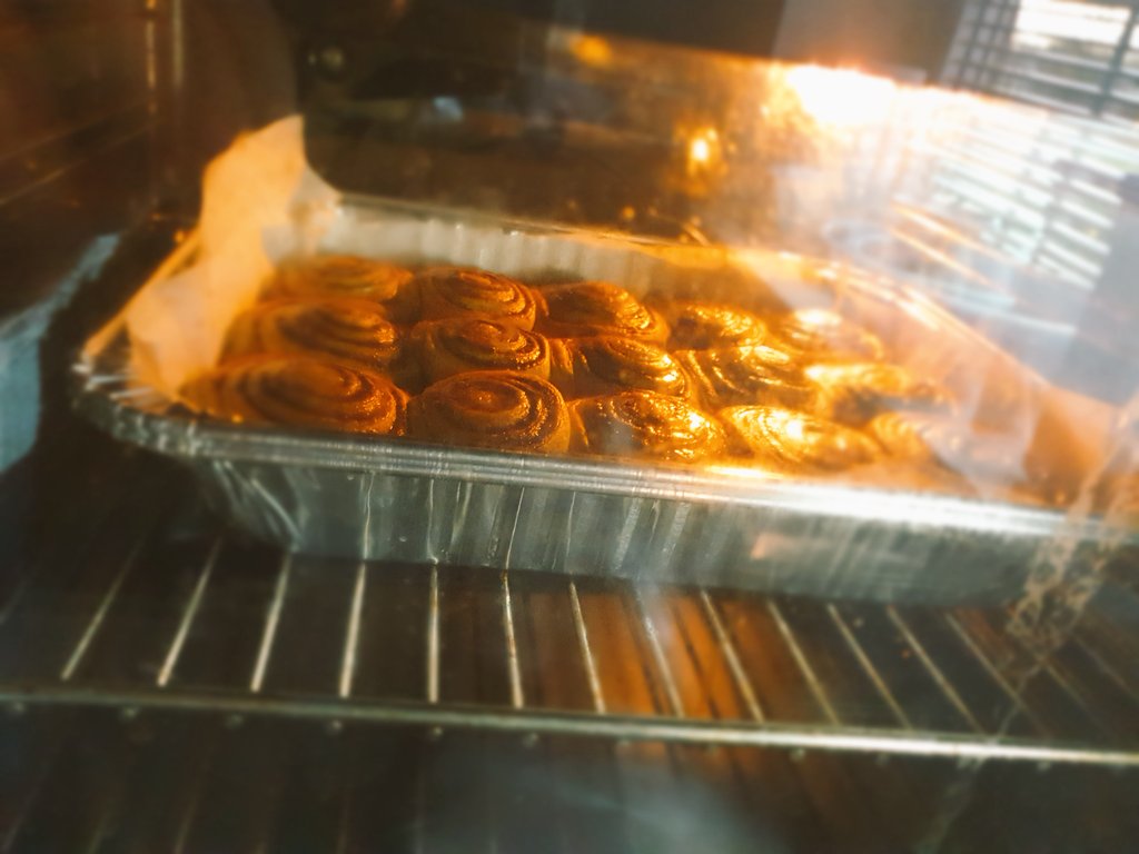 It's that time of year again...Pumpkin Cinnamon Roll time 🥧👻 #HappyHalloween #Oldham