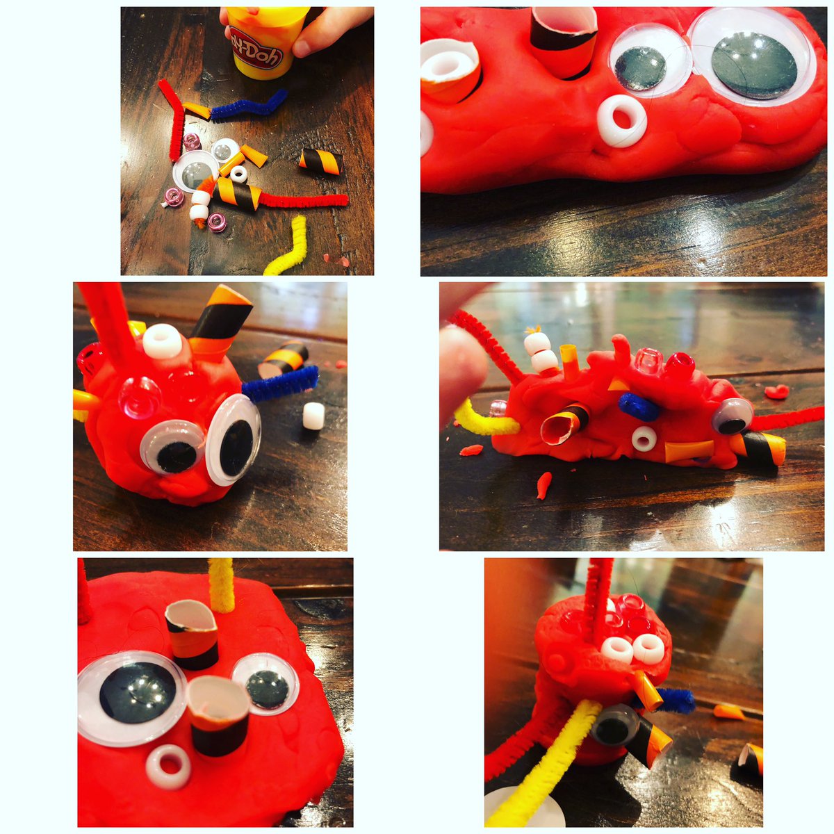 Looking for a #Halloween2020 activity? Try play-doh monsters. How many different monsters can you make?