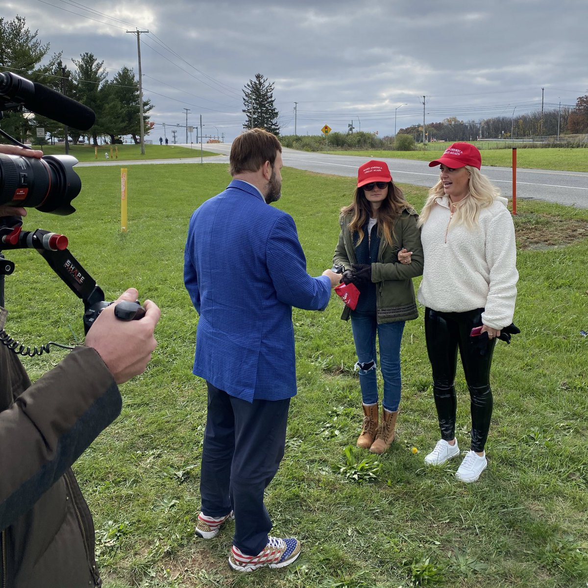 The rally-goers in the first photo say Trump isn’t actually doing bad with women, there’s a silent majority supporting him.An 18-year-old voter in the second photo says she supports Trump and is excited to vote “for the pro-life candidate.”   #TrumpRally