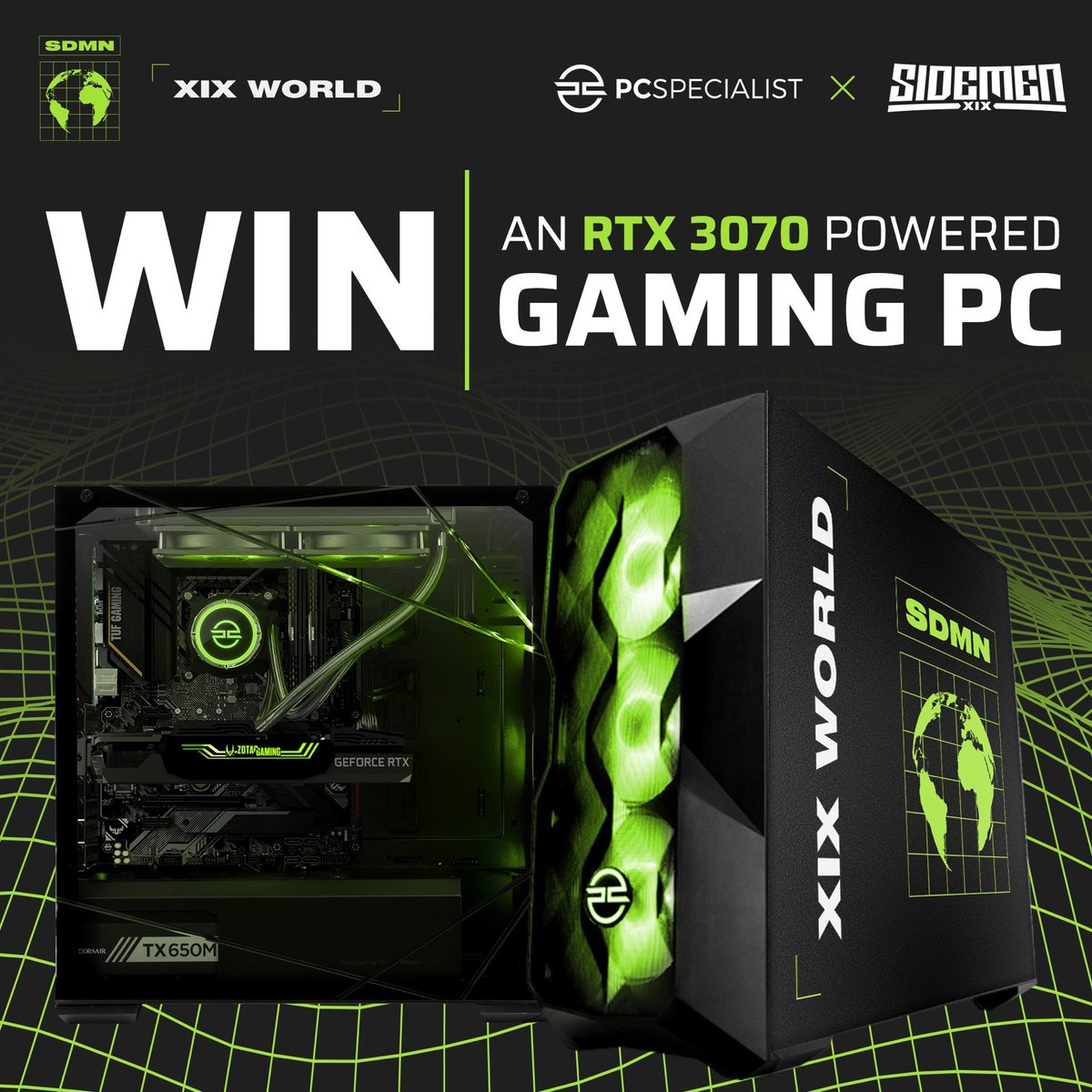 ❎ COMPETITION TIME ❎ We've teamed up with @PCSpecialist on this absolutely CRAZY giveaway to celebrate the release of the brand new #XIXWORLD collection! If you want to win a £1700 XIX WORLD Gaming PC, click the link below & check out how to enter ⤵️ bit.ly/xix-pcs