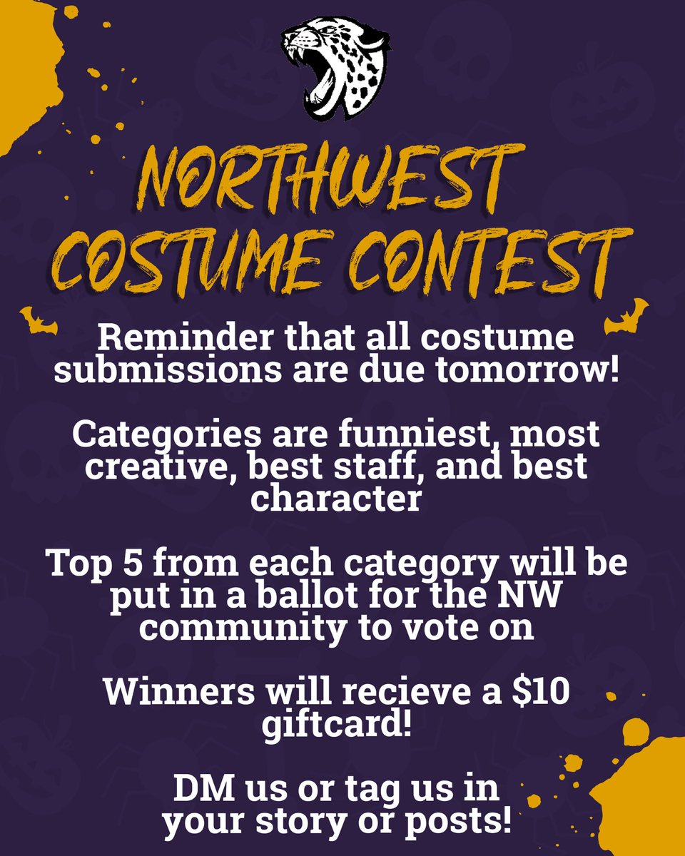 DM us or tag us in your costume posts for a chance to win a $10 gift card! All submissions are due tomorrow. Have a safe &amp; happy Halloween! 🎃