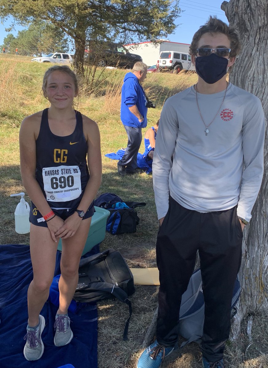 CGroveBraves's tweet photo. Two state competitors, two state medalists. If you aspire to compete at the state level, join these two in running. #GoBraves https://t.co/Y6hmeCcz5x