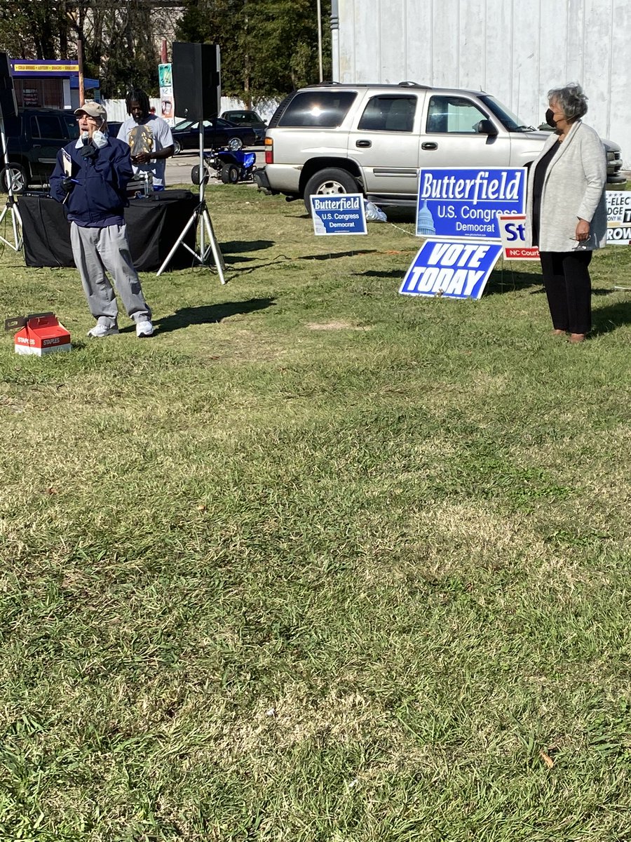 Enjoyed spending the morning rallying Democrats in Wilson County with my good friend and great Congressman <a href="/GKButterfield/">G. K. Butterfield</a>