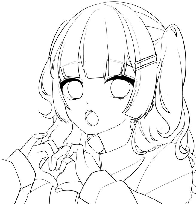 フリー線画のtwitterイラスト検索結果 古い順