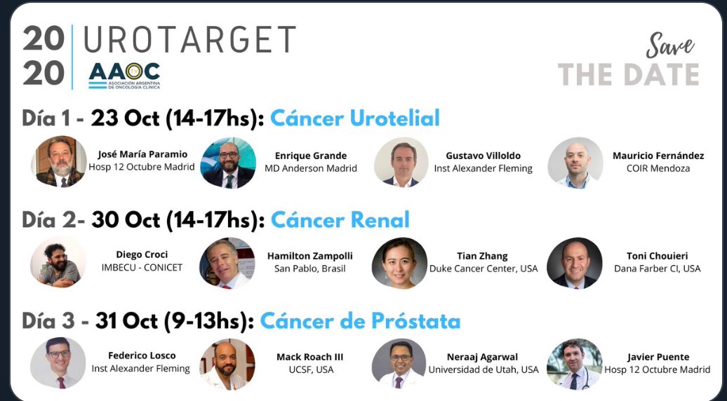 cdanicas's tweet photo. At the same time (August 30th and 31st) we enjoyed a 2 excellent GU virtual meeting!! #GUREVIEW2020 🇧🇷 (#LACOG) and #UroTarget20 🇦🇷(@aaoncoclinica) involving a great KOL´s panel!! 🙌🙌Congrats both scientific committee!!👏👏 Always friends!! like a soccer game!!😂😂 https://t.co/EquFyGHm09