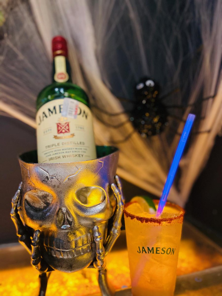 Halloween goblins, 👻🎃 today enjoy our Witch's Brew made with Jameson whiskey
