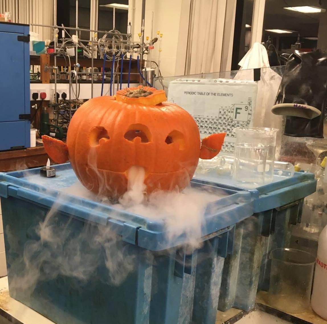 Here is a #Throwback to my pumpkin from three years ago from the labs pumpkin carving session. Happy Halloween 🎃 #Halloween2020 #pumpkin