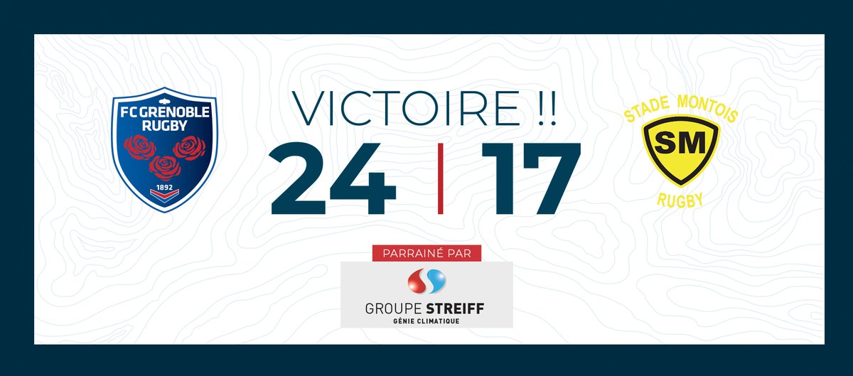 FCGrugby's tweet photo. ✌️ Le FCG assure la victoire !

5️⃣ @CapuozzoAnge
5️⃣ @FusierRomain
5️⃣ Benito Masilevu
👞 Transformations et pénalité : Jonathan Bousquet

#AllezFCG #FCGSMR @GroupeStreiff https://t.co/OwO5pLKXz5
