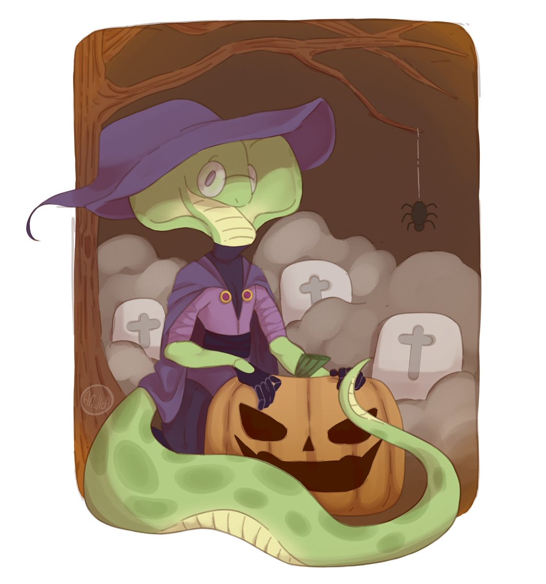 Happy Halloween!!🖤🍂🎃🍂🖤

#Halloween #ArtistOnTwitter #art #digitalart #digitaldrawing #digitalpainting #illustration #originalcharacter #OriginalContentArtist #originalart