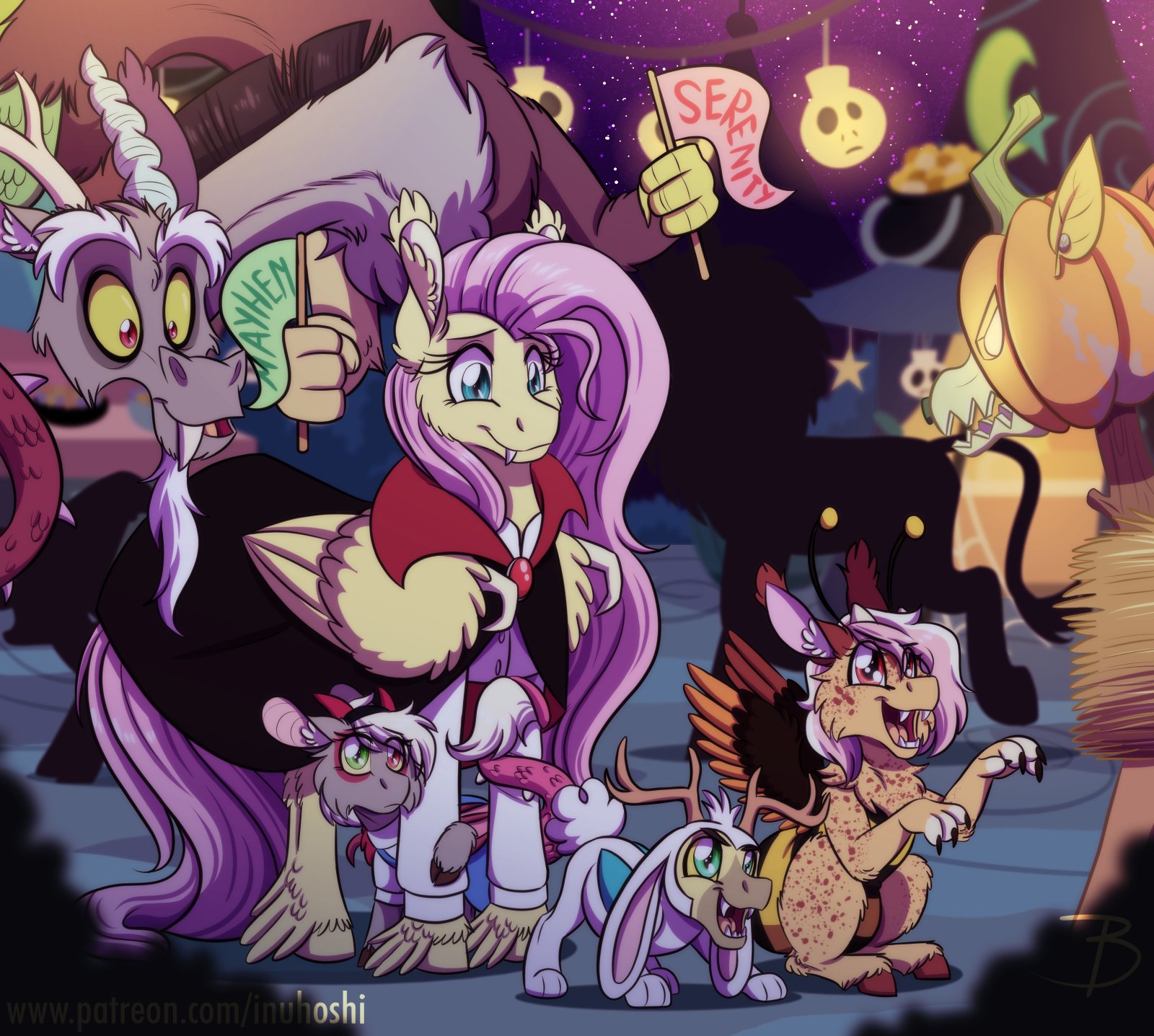 mlp discord and fluttershy kids