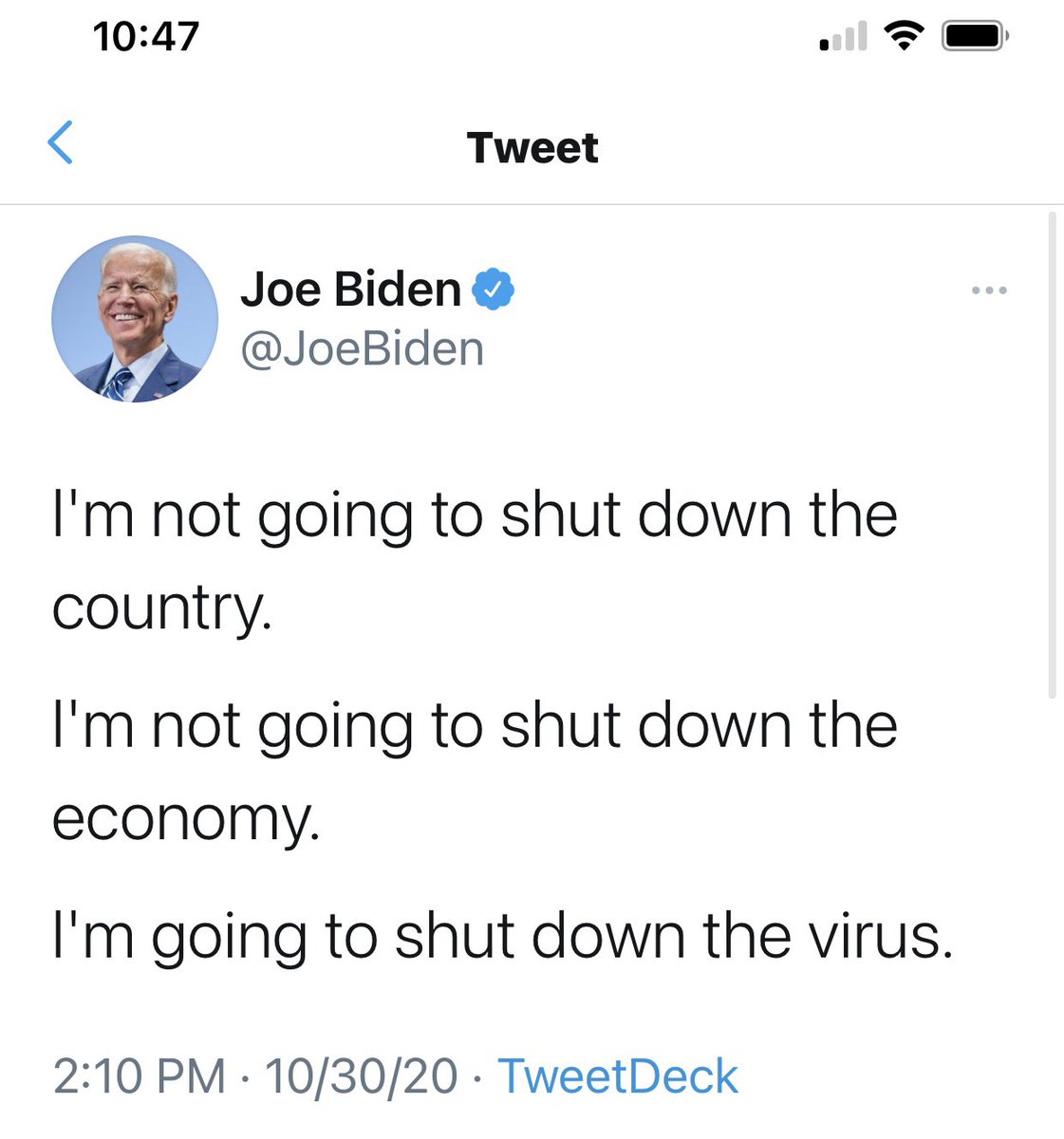 DineshDSouza's tweet image. How can this senile dotard who barely knows what state he’s in and what office he’s running for “shut down the virus”?