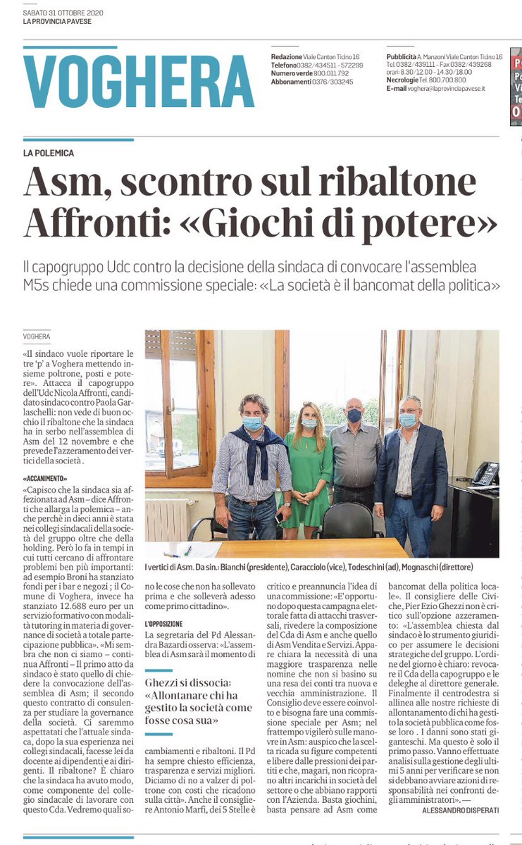 UDCVoghera's tweet photo. L’intervento di oggi su @provinciapavese del Capogruppo @UdcIta @nicaff
#Voghera #SindacoDiVoghera
#SoldiSpesi #12688Euro
#ComuneDiVoghera #GruppoUDC #CcVoghera
#NicolaAffronti #ElisaPiombini #AntonioCalifano #LaProvinciaPavese
https://t.co/NbbEwyeIhi https://t.co/BKCOmX7Fbu