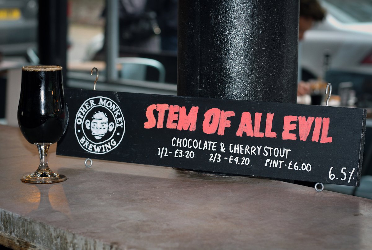 Out tonight for Halloween at <a href="/TWM_Colchester/">Three Wise Monkeys Colchester</a>? You'll need our latest brew "Stem Of All Evil" - Morello cherry pulp &amp; Ecuadorian cacao nib stout (6.5% abv) #halloween #brewnoevil