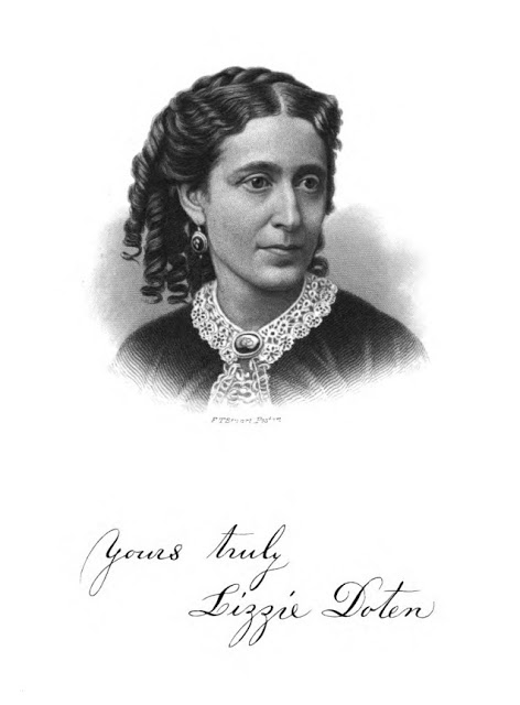 When she was not chatting with ghosts, Lizzie Doten campaigned for universal suffrage, female religious leadership and economic autonomy, and the reform of marriage laws. She also claimed to channel the spirit-poetry of Shakespeare and Poe.