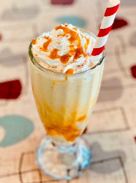 saturncafe's tweet photo. Happy Halloween! Looking for a treat? It's the perfect day to try a Pumpkin 🎃 Milkshake. We're open today and tomorrow from 12pm - 9pm at our #SaturnNELA location and 10am - 8pm in #SantaCruz! https://t.co/mQi8JtHVSb